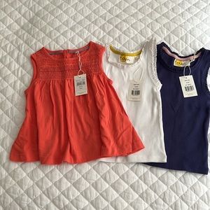 NWT 2-3T Boden Girls Tank Tops